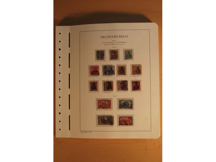1872/1945, ungebrauchte und gestempelte Sammlung mit allen Zeppelin-Ausgaben, Bl.1 und 2 (beschnitten), Bl.3 etc.