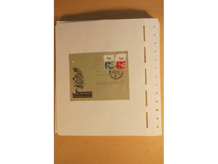 1872/1945, ungebrauchte und gestempelte Sammlung mit allen Zeppelin-Ausgaben, Bl.1 und 2 (beschnitten), Bl.3 etc.