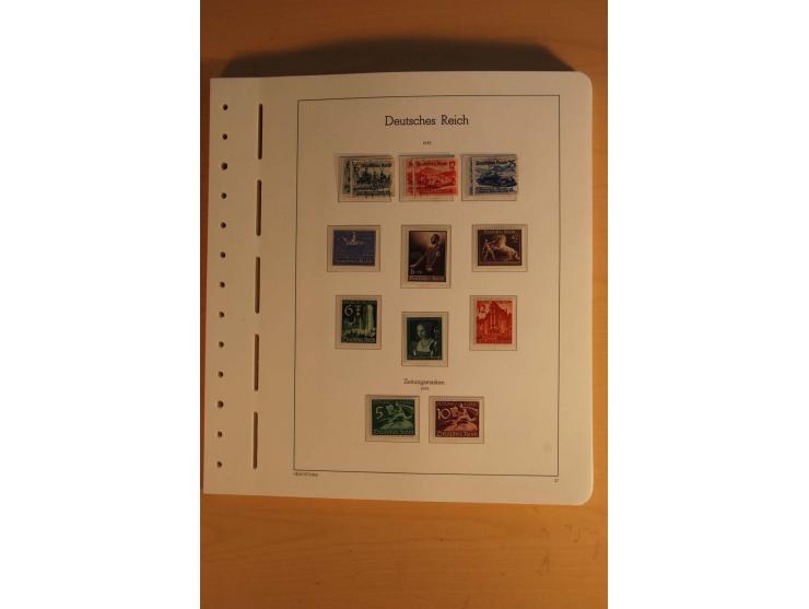 1872/1945, ungebrauchte und gestempelte Sammlung mit allen Zeppelin-Ausgaben, Bl.1 und 2 (beschnitten), Bl.3 etc.