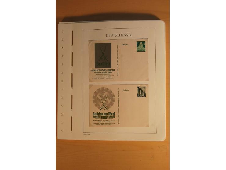 1872/1945, ungebrauchte und gestempelte Sammlung mit allen Zeppelin-Ausgaben, Bl.1 und 2 (beschnitten), Bl.3 etc.