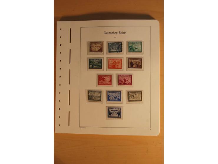 1872/1945, ungebrauchte und gestempelte Sammlung mit allen Zeppelin-Ausgaben, Bl.1 und 2 (beschnitten), Bl.3 etc.