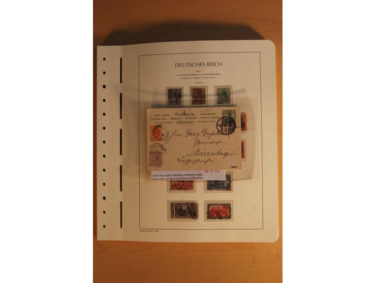 1872/1945, ungebrauchte und gestempelte Sammlung mit allen Zeppelin-Ausgaben, Bl.1 und 2 (beschnitten), Bl.3 etc.