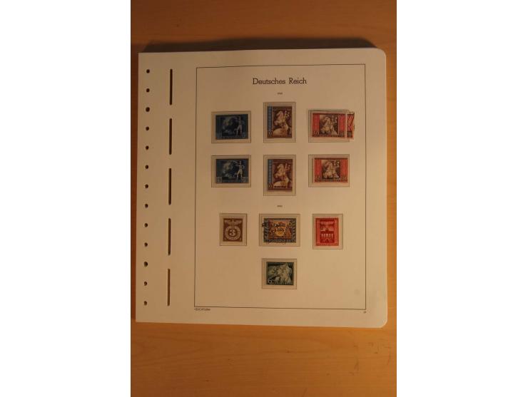 1872/1945, ungebrauchte und gestempelte Sammlung mit allen Zeppelin-Ausgaben, Bl.1 und 2 (beschnitten), Bl.3 etc.