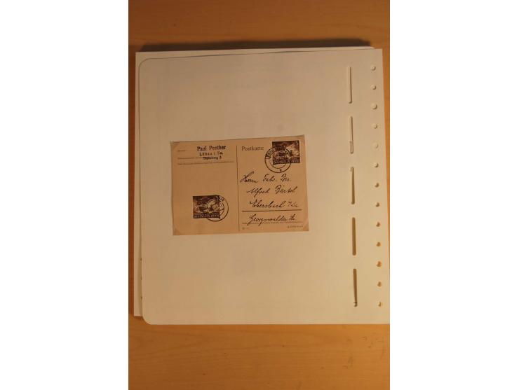 1872/1945, ungebrauchte und gestempelte Sammlung mit allen Zeppelin-Ausgaben, Bl.1 und 2 (beschnitten), Bl.3 etc.
