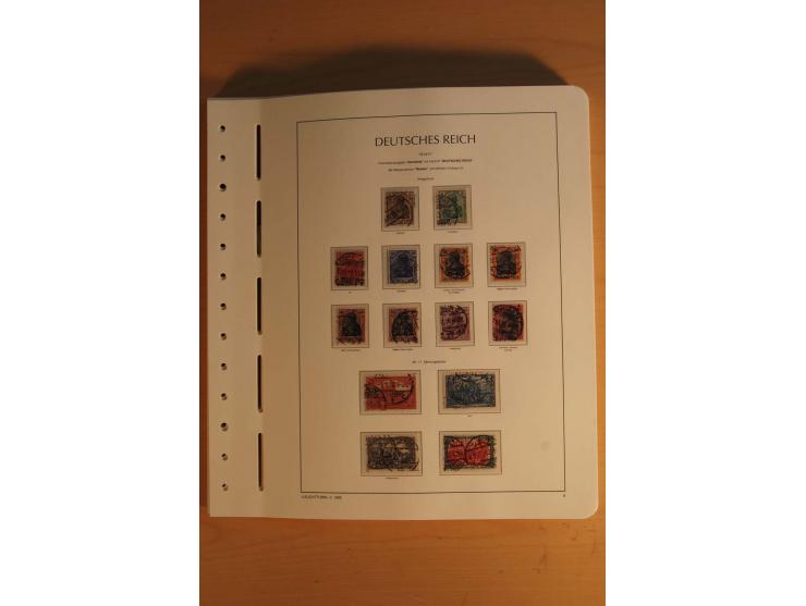 1872/1945, ungebrauchte und gestempelte Sammlung mit allen Zeppelin-Ausgaben, Bl.1 und 2 (beschnitten), Bl.3 etc.