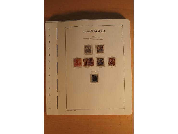 1872/1945, ungebrauchte und gestempelte Sammlung mit allen Zeppelin-Ausgaben, Bl.1 und 2 (beschnitten), Bl.3 etc.