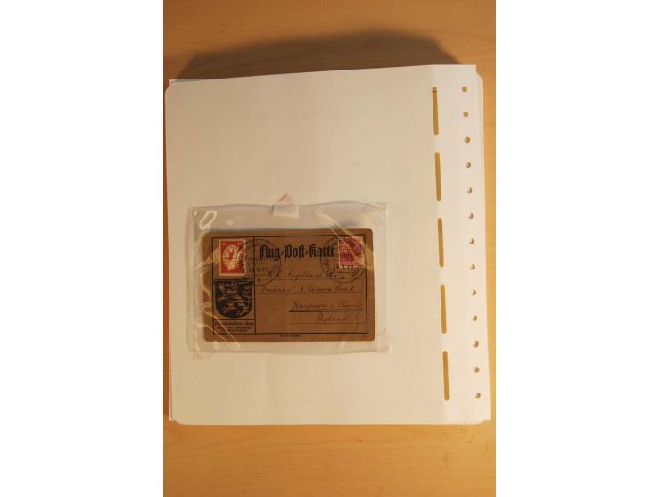 1872/1945, ungebrauchte und gestempelte Sammlung mit allen Zeppelin-Ausgaben, Bl.1 und 2 (beschnitten), Bl.3 etc.