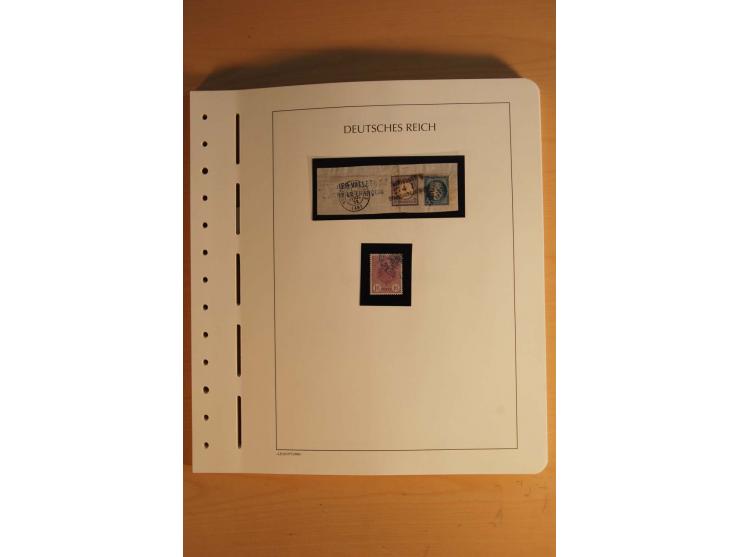 1872/1945, ungebrauchte und gestempelte Sammlung mit allen Zeppelin-Ausgaben, Bl.1 und 2 (beschnitten), Bl.3 etc.