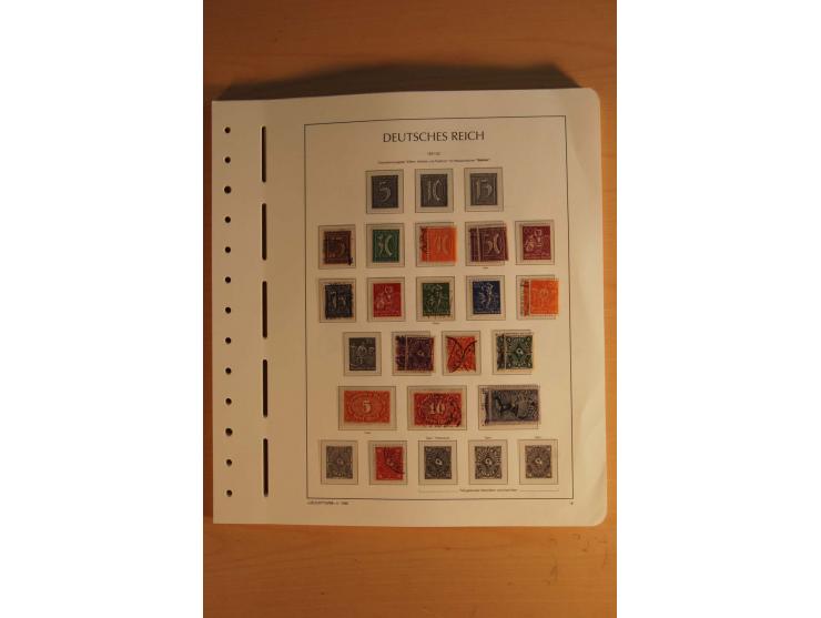 1872/1945, ungebrauchte und gestempelte Sammlung mit allen Zeppelin-Ausgaben, Bl.1 und 2 (beschnitten), Bl.3 etc.