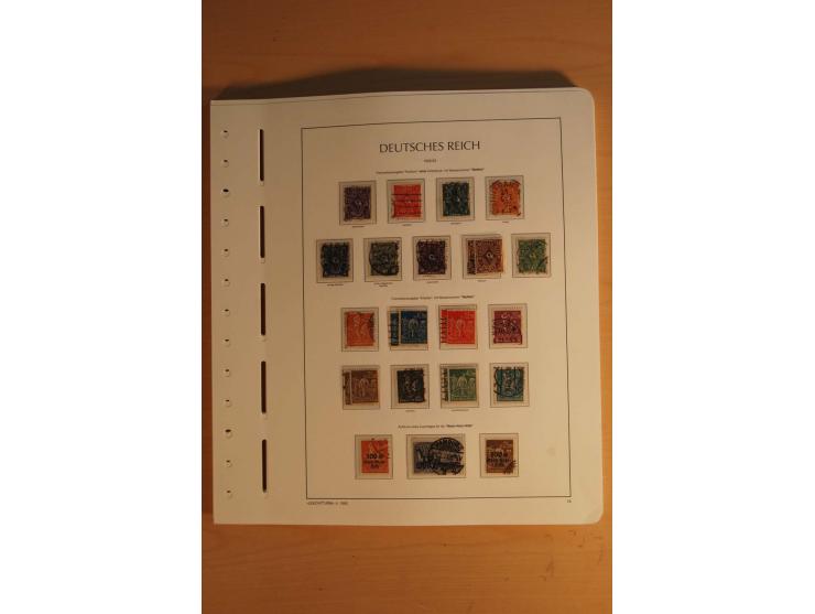 1872/1945, ungebrauchte und gestempelte Sammlung mit allen Zeppelin-Ausgaben, Bl.1 und 2 (beschnitten), Bl.3 etc.
