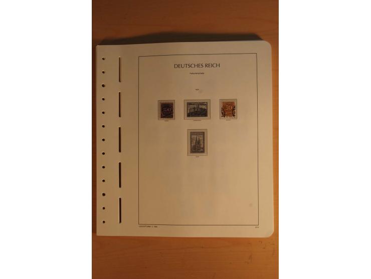 1872/1945, ungebrauchte und gestempelte Sammlung mit allen Zeppelin-Ausgaben, Bl.1 und 2 (beschnitten), Bl.3 etc.