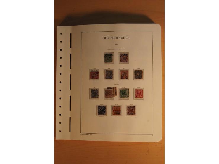 1872/1945, ungebrauchte und gestempelte Sammlung mit allen Zeppelin-Ausgaben, Bl.1 und 2 (beschnitten), Bl.3 etc.
