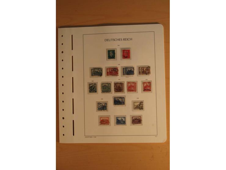 1872/1945, ungebrauchte und gestempelte Sammlung mit allen Zeppelin-Ausgaben, Bl.1 und 2 (beschnitten), Bl.3 etc.