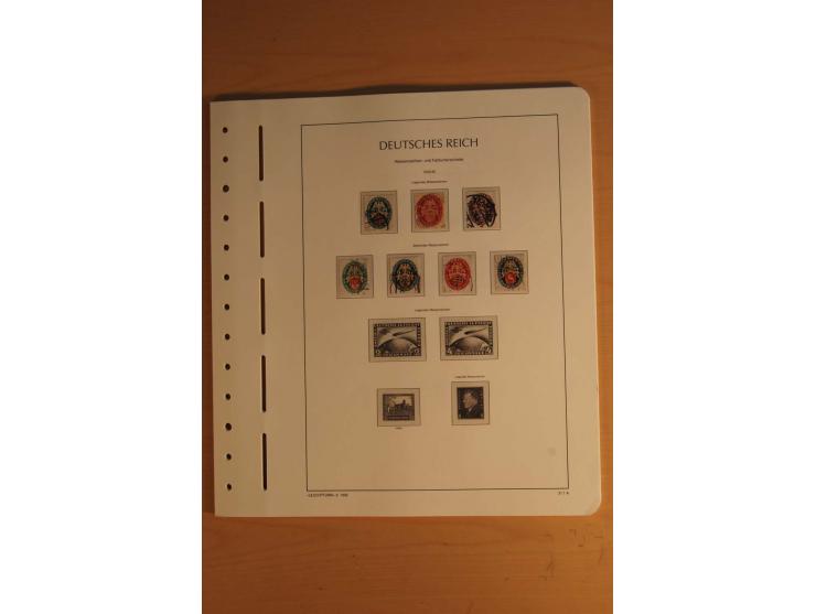 1872/1945, ungebrauchte und gestempelte Sammlung mit allen Zeppelin-Ausgaben, Bl.1 und 2 (beschnitten), Bl.3 etc.