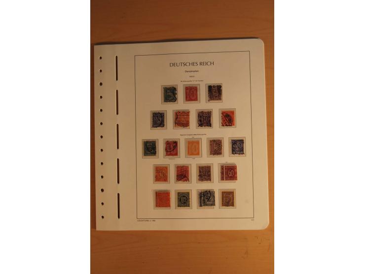 1872/1945, ungebrauchte und gestempelte Sammlung mit allen Zeppelin-Ausgaben, Bl.1 und 2 (beschnitten), Bl.3 etc.