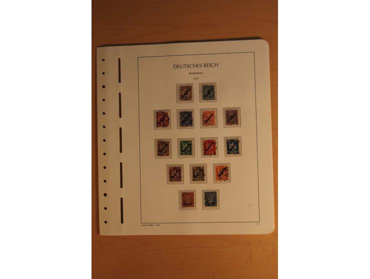 1872/1945, ungebrauchte und gestempelte Sammlung mit allen Zeppelin-Ausgaben, Bl.1 und 2 (beschnitten), Bl.3 etc.