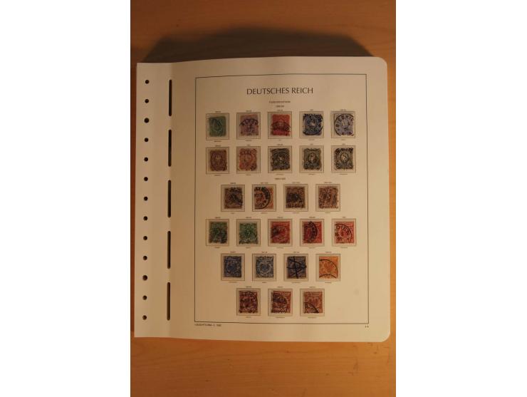 1872/1945, ungebrauchte und gestempelte Sammlung mit allen Zeppelin-Ausgaben, Bl.1 und 2 (beschnitten), Bl.3 etc.