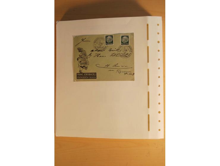 1872/1945, ungebrauchte und gestempelte Sammlung mit allen Zeppelin-Ausgaben, Bl.1 und 2 (beschnitten), Bl.3 etc.