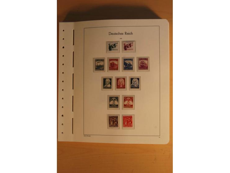 1872/1945, ungebrauchte und gestempelte Sammlung mit allen Zeppelin-Ausgaben, Bl.1 und 2 (beschnitten), Bl.3 etc.