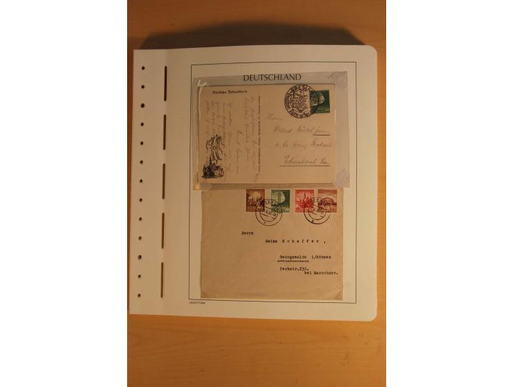 1872/1945, ungebrauchte und gestempelte Sammlung mit allen Zeppelin-Ausgaben, Bl.1 und 2 (beschnitten), Bl.3 etc.