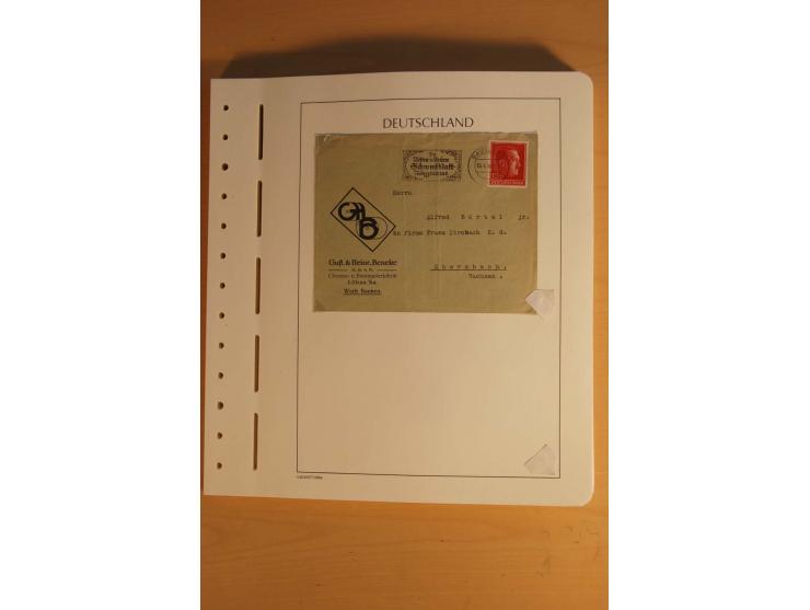 1872/1945, ungebrauchte und gestempelte Sammlung mit allen Zeppelin-Ausgaben, Bl.1 und 2 (beschnitten), Bl.3 etc.