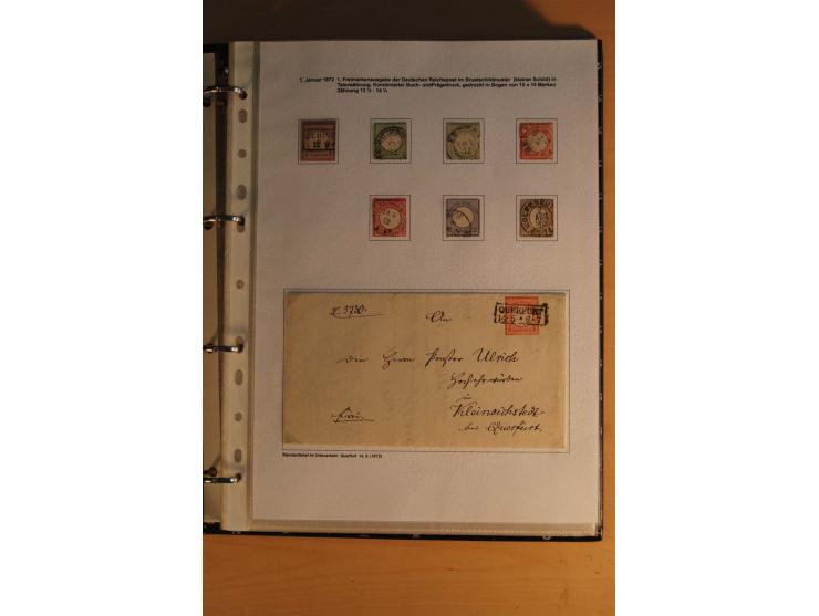 1872/1932, gestempelte Sammlung mit Mi.-Nr. 24 (Fotoattest Hennies BPP), 28 (Fotoattest Sommer BPP), Bl.1 etc., dabei auch et