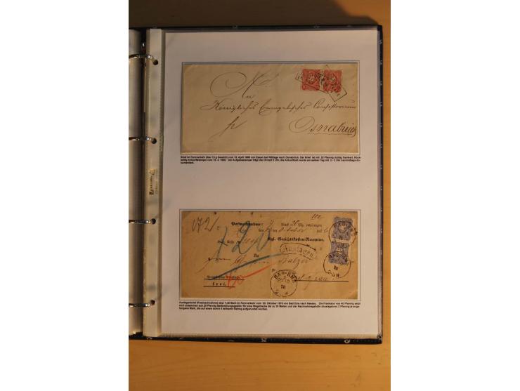 1872/1932, gestempelte Sammlung mit Mi.-Nr. 24 (Fotoattest Hennies BPP), 28 (Fotoattest Sommer BPP), Bl.1 etc., dabei auch et