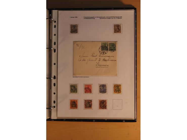 1872/1932, gestempelte Sammlung mit Mi.-Nr. 24 (Fotoattest Hennies BPP), 28 (Fotoattest Sommer BPP), Bl.1 etc., dabei auch et