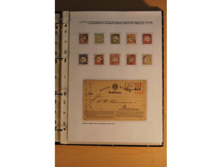 1872/1932, gestempelte Sammlung mit Mi.-Nr. 24 (Fotoattest Hennies BPP), 28 (Fotoattest Sommer BPP), Bl.1 etc., dabei auch et