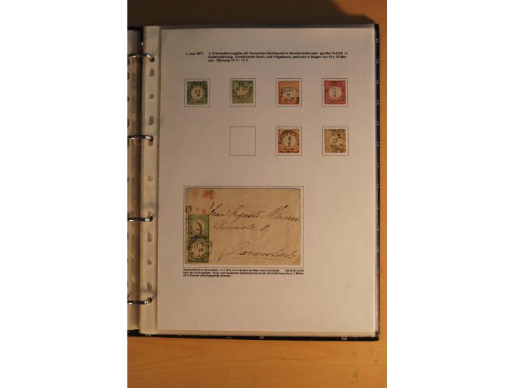 1872/1932, gestempelte Sammlung mit Mi.-Nr. 24 (Fotoattest Hennies BPP), 28 (Fotoattest Sommer BPP), Bl.1 etc., dabei auch et