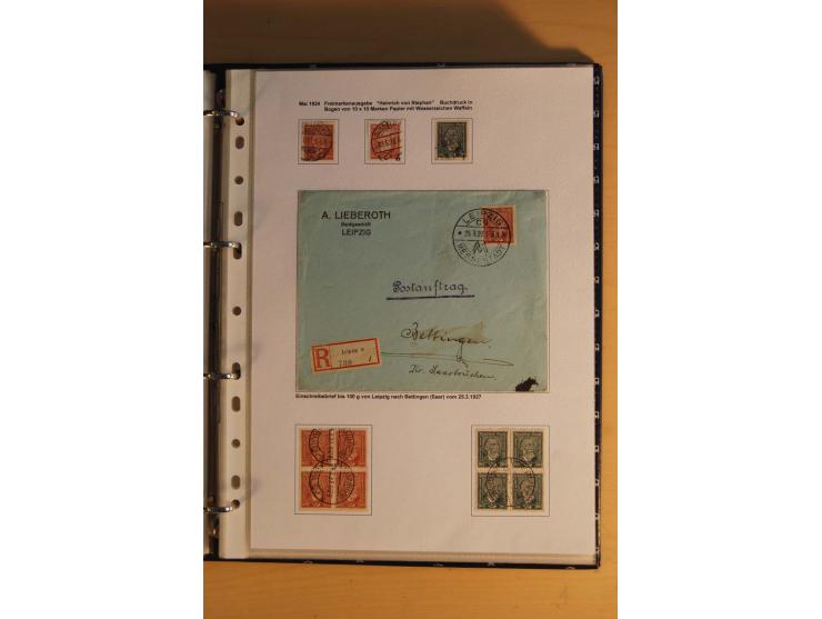 1872/1932, gestempelte Sammlung mit Mi.-Nr. 24 (Fotoattest Hennies BPP), 28 (Fotoattest Sommer BPP), Bl.1 etc., dabei auch et