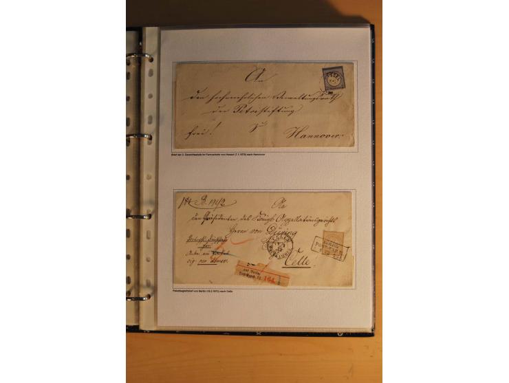 1872/1932, gestempelte Sammlung mit Mi.-Nr. 24 (Fotoattest Hennies BPP), 28 (Fotoattest Sommer BPP), Bl.1 etc., dabei auch et