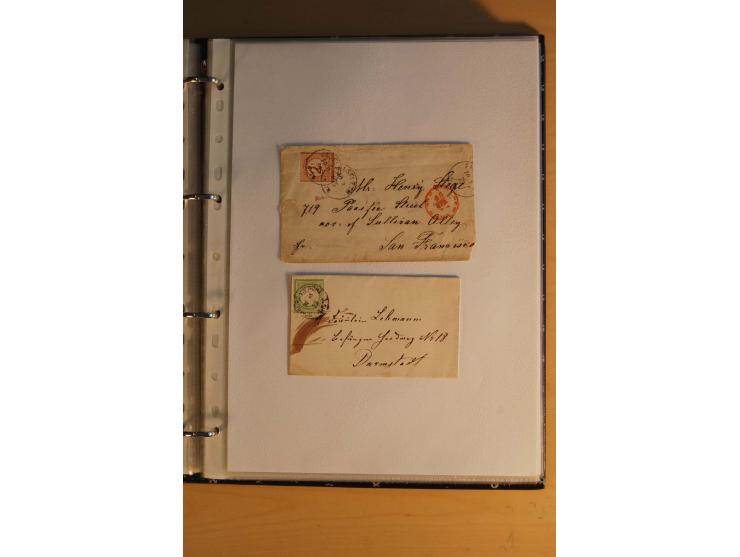 1872/1932, gestempelte Sammlung mit Mi.-Nr. 24 (Fotoattest Hennies BPP), 28 (Fotoattest Sommer BPP), Bl.1 etc., dabei auch et