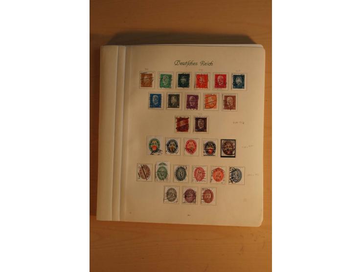 1872/1945, ungebrauchte und gestempelte, teils auch postfrische Sammlung mit u.a. Mi.-Nr. 66, 496-98 und Block 1-3, dazu gest