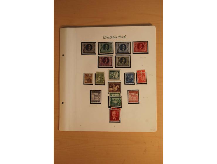 1872/1945, ungebrauchte und gestempelte, teils auch postfrische Sammlung mit u.a. Mi.-Nr. 66, 496-98 und Block 1-3, dazu gest