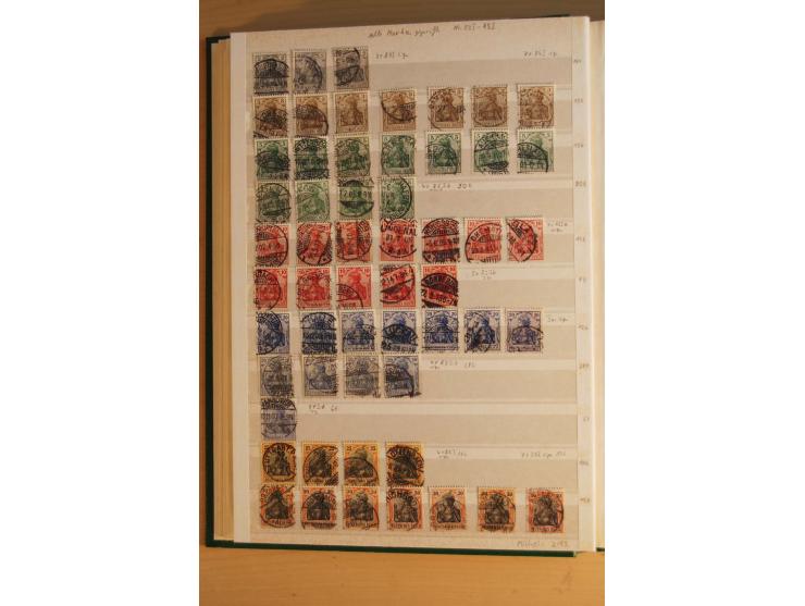 1872/1923, gestempelte Sammlung, oft mehrfach gesammelt und ab 1875 nahezu alles, der Inflateil kpl. sign., dabei etliche gut