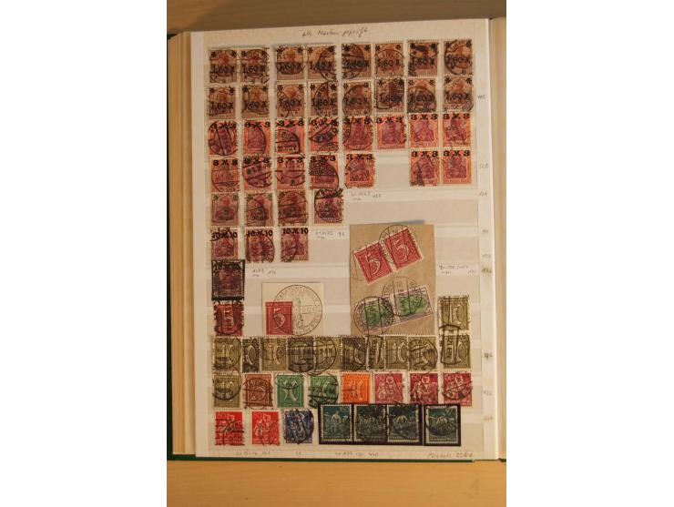 1872/1923, gestempelte Sammlung, oft mehrfach gesammelt und ab 1875 nahezu alles, der Inflateil kpl. sign., dabei etliche gut