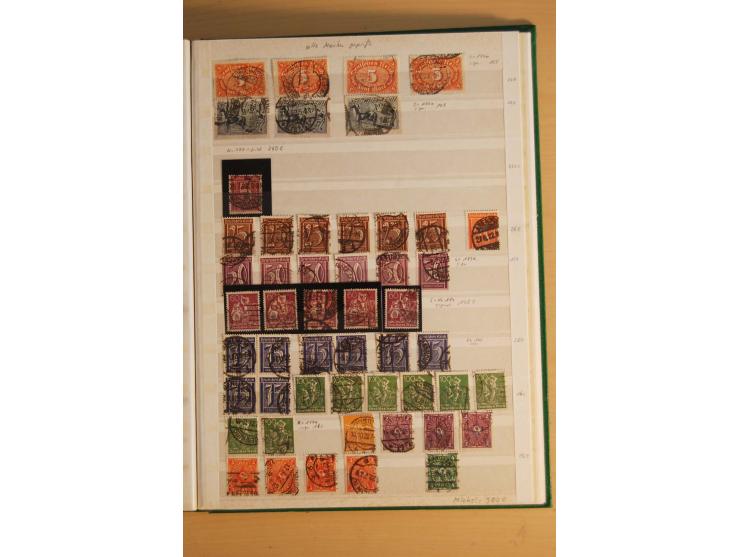 1872/1923, gestempelte Sammlung, oft mehrfach gesammelt und ab 1875 nahezu alles, der Inflateil kpl. sign., dabei etliche gut