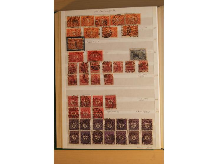 1872/1923, gestempelte Sammlung, oft mehrfach gesammelt und ab 1875 nahezu alles, der Inflateil kpl. sign., dabei etliche gut