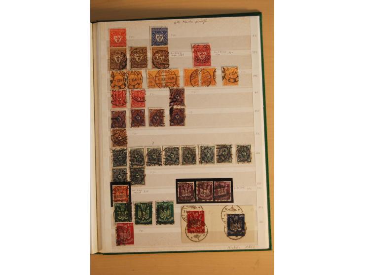 1872/1923, gestempelte Sammlung, oft mehrfach gesammelt und ab 1875 nahezu alles, der Inflateil kpl. sign., dabei etliche gut