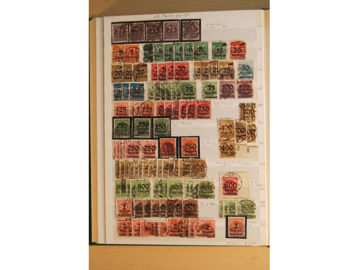 1872/1923, gestempelte Sammlung, oft mehrfach gesammelt und ab 1875 nahezu alles, der Inflateil kpl. sign., dabei etliche gut