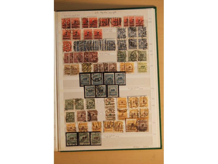 1872/1923, gestempelte Sammlung, oft mehrfach gesammelt und ab 1875 nahezu alles, der Inflateil kpl. sign., dabei etliche gut