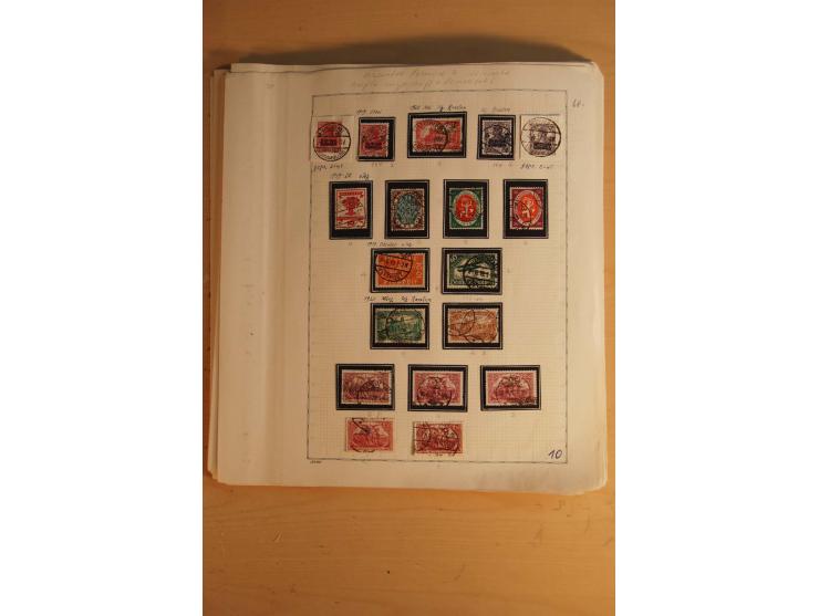  1872/1932, ungebrauchte und gestempelte Sammlung mit vielen besseren Werten dabei Mi.-Nr. 24 und 28 gestempelt, je mit Fotoa