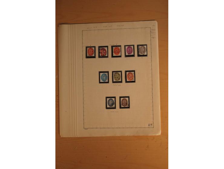 1872/1932, ungebrauchte und gestempelte Sammlung mit vielen besseren Werten dabei Mi.-Nr. 24 und 28 gestempelt, je mit Fotoa