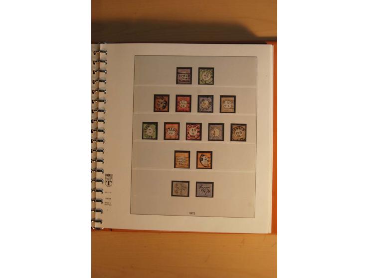 1872/1945, ungebrauchte, postfrische und gestempelte Sammlung mit vielen besseren Werten, dazu Kolonien und Auslandspostämter