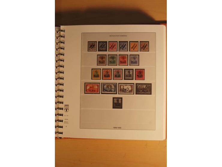 1872/1945, ungebrauchte, postfrische und gestempelte Sammlung mit vielen besseren Werten, dazu Kolonien und Auslandspostämter