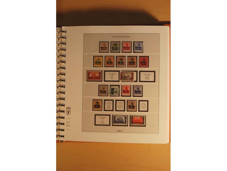 1872/1945, ungebrauchte, postfrische und gestempelte Sammlung mit vielen besseren Werten, dazu Kolonien und Auslandspostämter