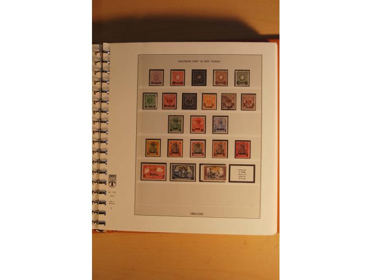 1872/1945, ungebrauchte, postfrische und gestempelte Sammlung mit vielen besseren Werten, dazu Kolonien und Auslandspostämter