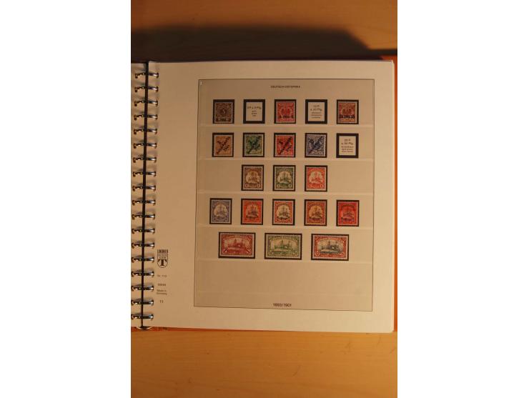 1872/1945, ungebrauchte, postfrische und gestempelte Sammlung mit vielen besseren Werten, dazu Kolonien und Auslandspostämter