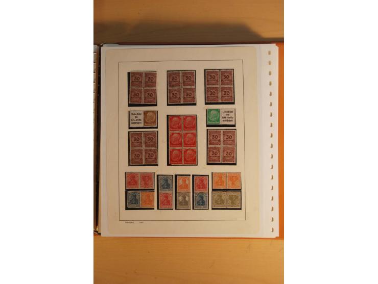 1872/1945, ungebrauchte, postfrische und gestempelte Sammlung mit vielen besseren Werten, dazu Kolonien und Auslandspostämter
